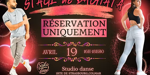 Stage de BACHATA sur r\u00e9servation - Studio danse