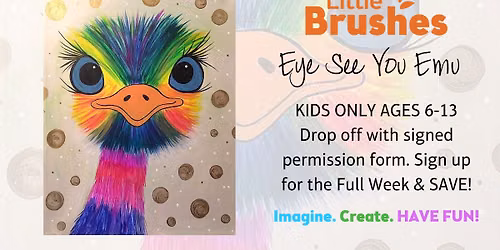 Little Brushes Summer Art Camp: Eye See You Emu
