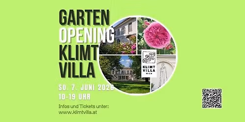 GARTEN-OPENING KLIMT VILLA \u2013 Sonntag, 7. JUNI 2026 \/ 10-19 Uhr