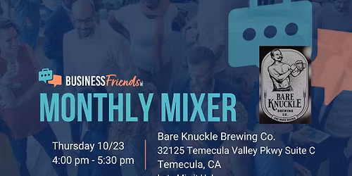 LAST MIXER OF THE YEAR-BF October Mixer