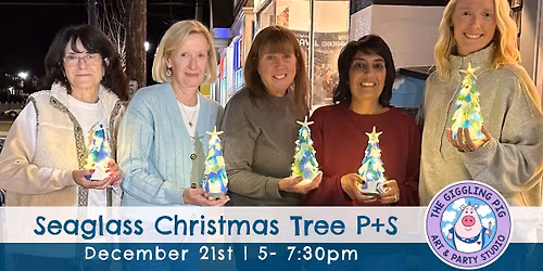 Seaglass Christmas Tree Paint + Sip