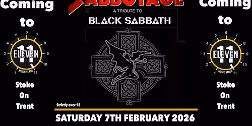 Sabbotage Black Sabbath tribute live at Eleven Stoke