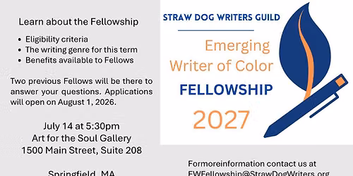 The 2027 Straw Dog Writers Guild Emerging Writing Fellow of Color Info Session