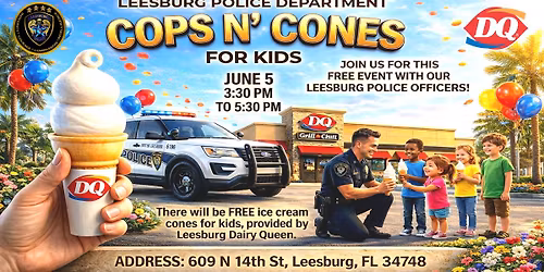 DQ 'Cops N' Cones" With Leesburg Police Department