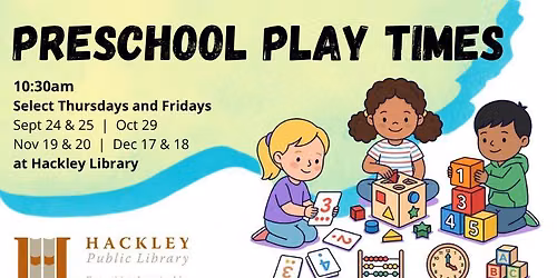 Preschool Play Times at HPL