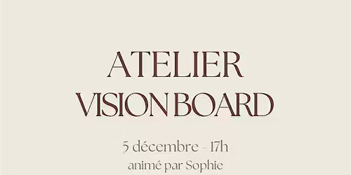 Cr\u00e9ation Vision Board