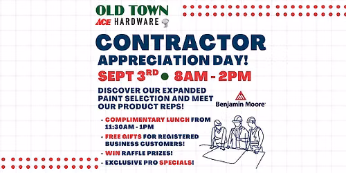 Contractor Appreciation Day at Old Town Ace Hardware