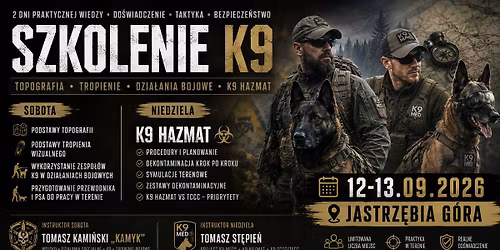 Topografia - Tropienie - Dzia\u0142ania bojowe - K9 Hazmat