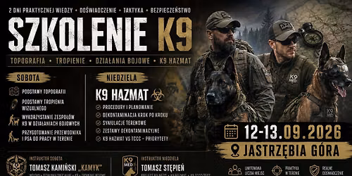 Topografia - Tropienie - Dzia\u0142ania bojowe - K9 Hazmat