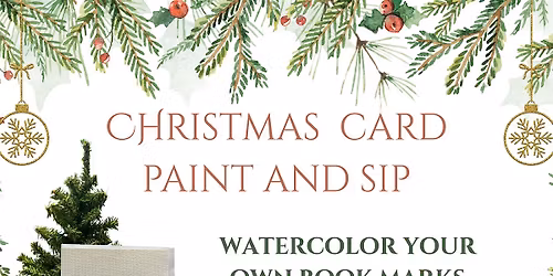 Christmas Card Paint and Sip