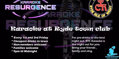 Karaoke @ Ryde Town Club
