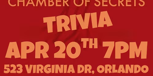 Harry Potter & The Chamber of Secrets Movie Trivia @ Hideaway Bar Orlando