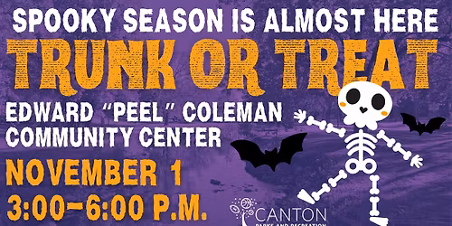 Trunk or Treat at the Edward "Peel" Coleman Community Center