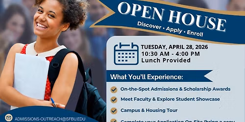 SFBU Open House \u2014 Your Future Starts Here