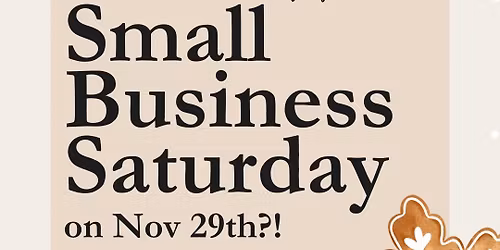 Small Business Saturday @ The Pink Door Salon