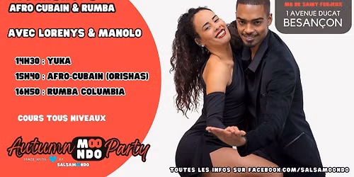Workshops Afro Cubain avec Lorenys & Manolo