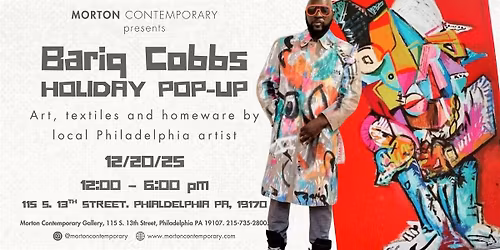 Bariq Cobbs Art and Merch Holiday Pop-Up