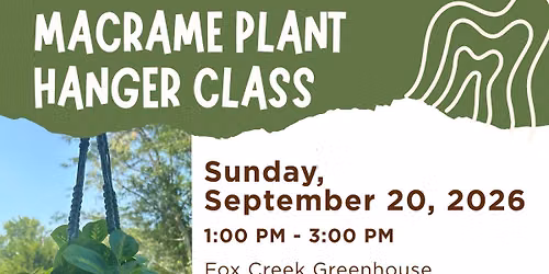 Macrame Plant Hanger Class