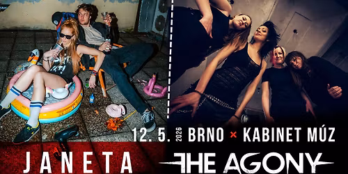 The Agony + Janet A + Crooked Nees | BRNO, Kabinet M\u00daZ