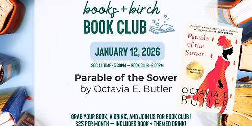Parable of the Sower by Octavia E. Butler - Books + Birch Book Club