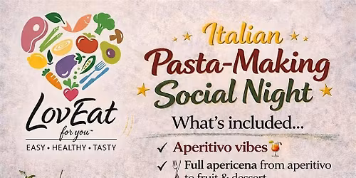 Mangia e Statti Zitto \u2013 Spicy Italian Pasta Night (Social Dinner + DJ) BYOB