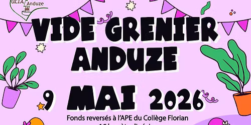 vide grenier 9 mai 2026