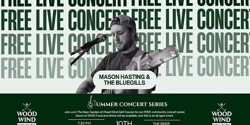 FREE Live Music in the Beer Garden - Mason Hasting & The Bluegills