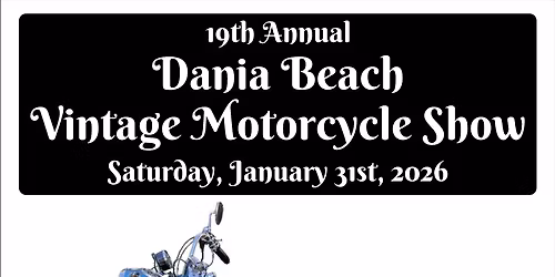 Dania Beach Vintage Motorcycle Show 2026