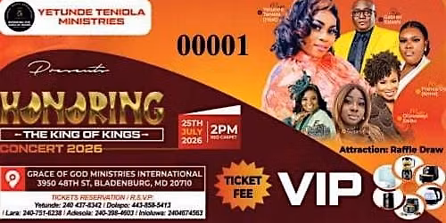 Honoring the king of kings gospel music concert