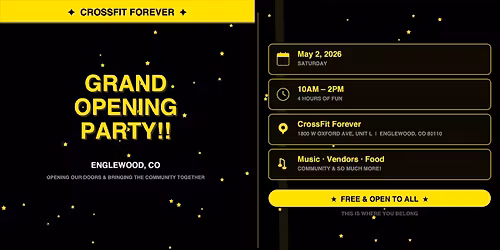 CrossFit Forever Grand Opening Party 