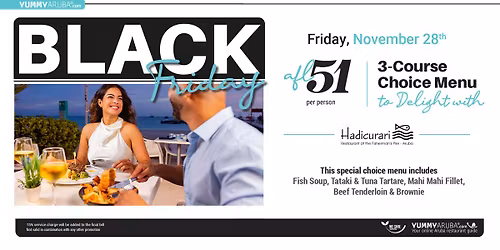 Black Friday Beachside Dinner at Hadicurari