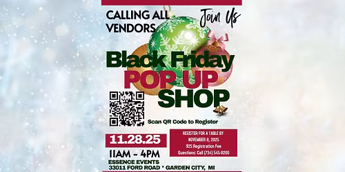 Black Friday Pop Up Shop