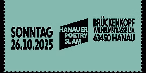 Hanauer Poetry Slam - Oktober