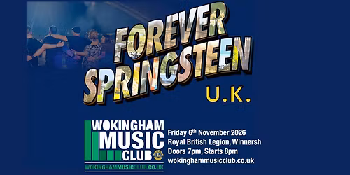 Wokingham Music Club - Forever Springsteen