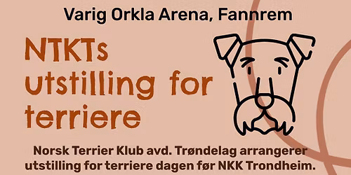 NTKTs TERRIERUTSTILLING p\u00e5 FANNREM fredag 3. juli 2026 kl. 16