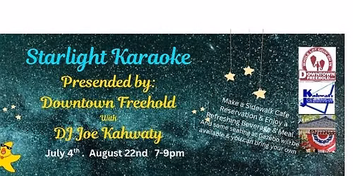 Downtown Freehold Starlight Karaoke w\/DJ Joe Kahwaty