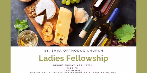 Ladies Fellowship - Wine & Cheese Night