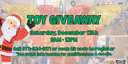 Toy GiveAway! (See Event Details - Register to Attend)