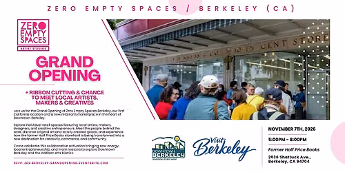 Zero Empty Spaces Berkeley Grand Opening + Ribbon Cutting