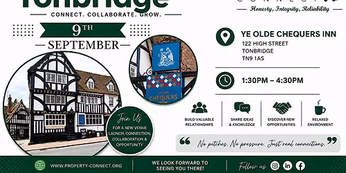Property Connect Tonbridge Exclusive Property Networking September 9th