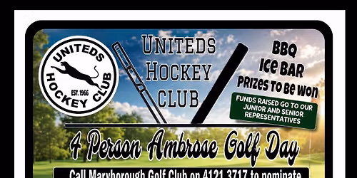 Uniteds Hockey Club 4 Person Ambrose Golf Day