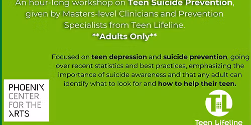 Teen Lifeline Parent Night: Teen Suicide Prevention