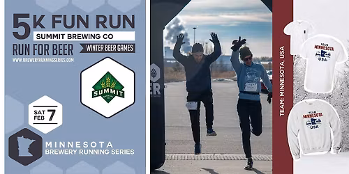 5k Fun Run + Winter Beer Games at Summit Brewing | 2026 MN Brewery Run