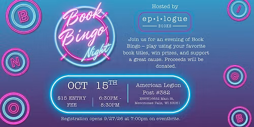 Book Bingo Night