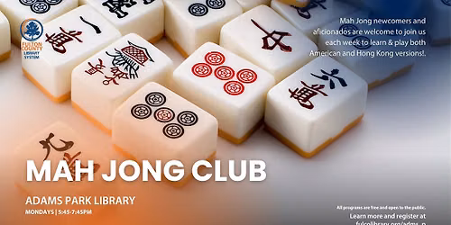 Mahjong Club @ Adams Park Library