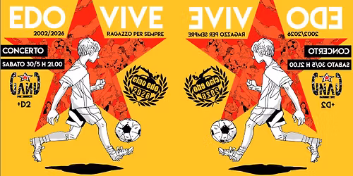 Ciao Edo 2026: Gang live! in apertura +D2