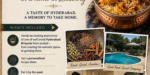 Authentic Biriyani cooking experience at home