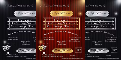 A Night Of Theater: 3 Plays
