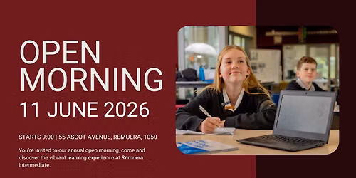 Remuera Intermediate Open Morning