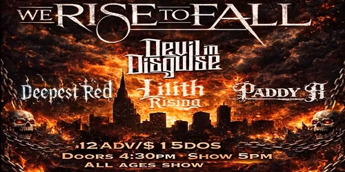 We Rise To Fall 'Concrete Jungle' Tour at Hangar 1819 | 4\/26\/26